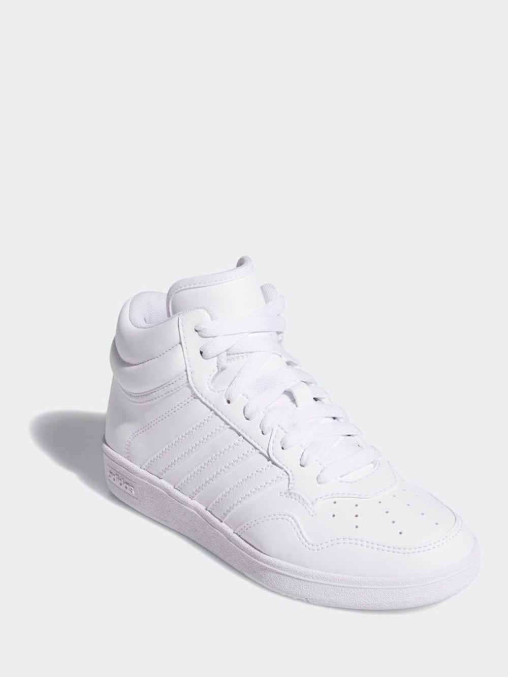 Adidas White Hoops Mid Shoes Sz 8